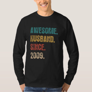 13 Wedding Aniversary For Him  Awesome Husband Sin T-Shirt