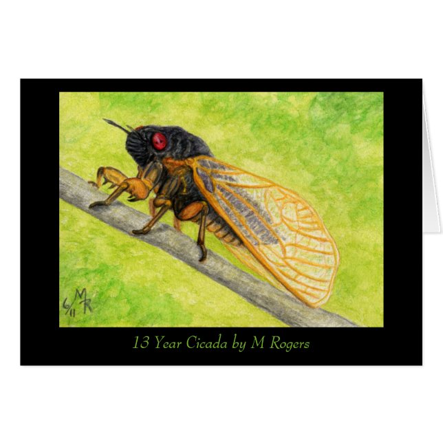 13 Year Cicada Painting (Front Horizontal)