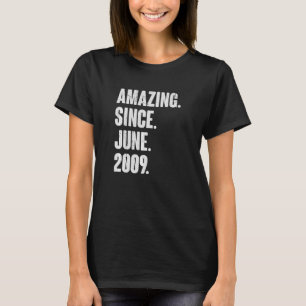 13 Year Old 13th Birthday Amazing Since June 200 T-Shirt