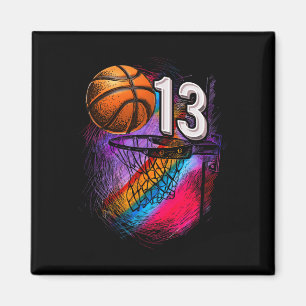 13 Year Old 13th Birthday Basketball Official Teen Magnet