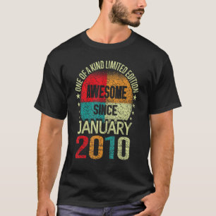 13 Year Old Awesome Since January 2010 Birthday 1 T-Shirt