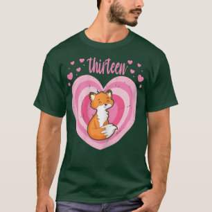 13 Year Old Cute Fo Birthday Girl 13th Bday T-Shirt