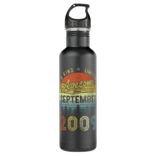 13 Year Old Gift Vintage September 2009 13th Birth 710 Ml Water Bottle
