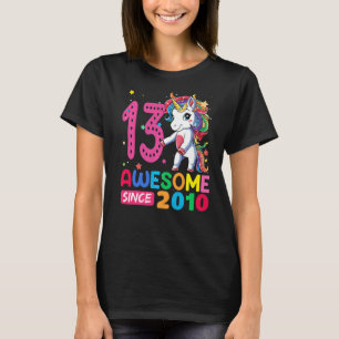 13 Year Old  Girls Teens Flossing Unicorn 13th Bir T-Shirt