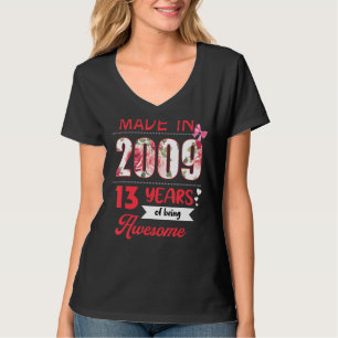 13 Year Old Vintage 2009 13th Birthday T-Shirt