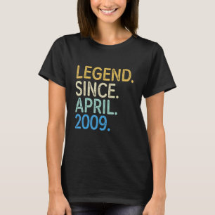 13 Year Old Vintage Legend Since April 2009 13th B T-Shirt