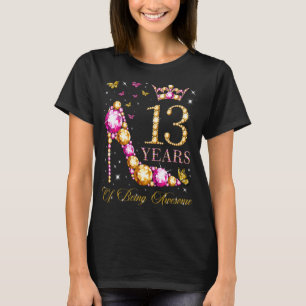 13 Years Of Being Awesome 13 Years Old 13th Birthd T-Shirt