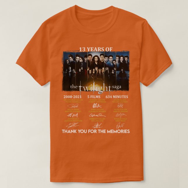 13 Years Of The Saga Signature 1 T-Shirt (Design Front)