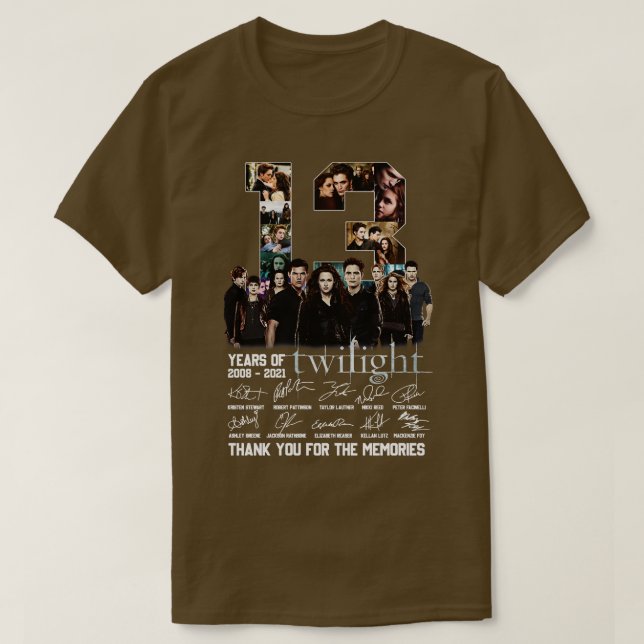 13 Years Of The Saga Signature T-Shirt (Design Front)