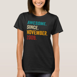 13 Years Old  13th Bday Boys Awesome Since Novembe T-Shirt