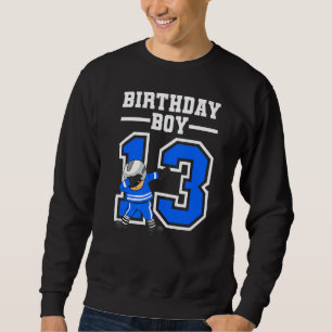 13 Years Old Boy Ice Hockey Player Kids 13th Birth Sweatshirt