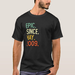 13 Years Old Epic Since May 2009 13th Birthday T-Shirt