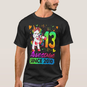 13 Years Old Flossing Unicorn 13th Birthday Girl T-Shirt