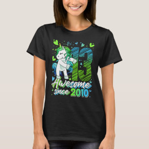 13 Years Old Flossing Unicorn Gifts 13th Birthday T-Shirt