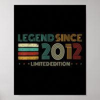 13 Years Old Legend Since 2012 13th Birthday 