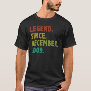 13 Years Old Legend Since December 2009 13th Birth T-Shirt
