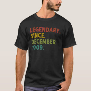 13 Years Old Legend Since December 2009 13th Birth T-Shirt