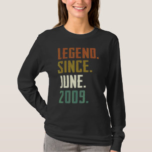 13 Years Old Legend Since June 2009 13th Birthday T-Shirt
