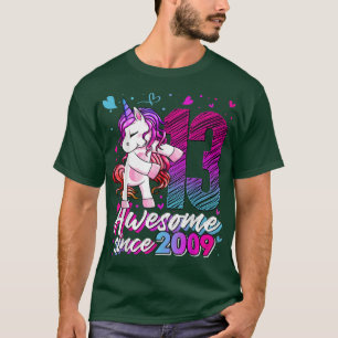 13 Years Old Unicorn Flossing 13th Birthday Unicor T-Shirt