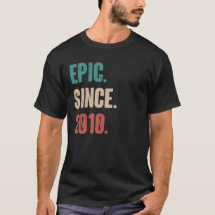 13 Years Old Vintage 2010 Birthday 13th Decorati T-Shirt