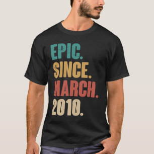 13 Years Old Vintage 2010 Birthday 13th Decoration T-Shirt