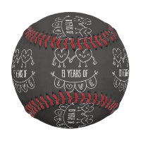 13th Anniversary Gift Chalk Hearts