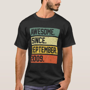 13th Birthday 13 Year Old Awesome Since Septembe T-Shirt