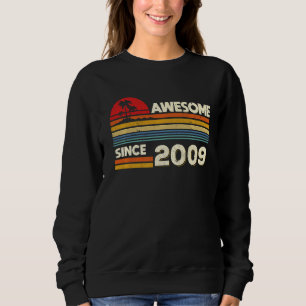 13th Birthday Awesome Since 2009 13 Years Old Birt Sweatshirt