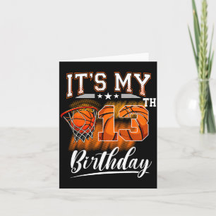 13th Birthday Basball Theme 13 Years Old Birthday Card