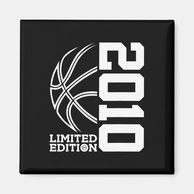 13th Birthday Basketball Limited Edition 2010  Magnet (Front)