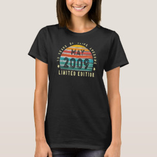 13th Birthday Boys Girls Vintage May 2009 13 Year T-Shirt