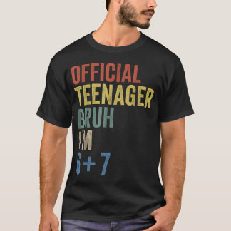 13Th Birthday Boys Official nager Six Seven Meme T-Shirt