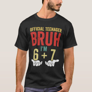 13th Birthday Boys Official Teenager 13 Year Old 6 T-Shirt
