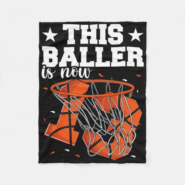 13th Birthday Bysketbyll Boys  Fleece Blanket (Front)
