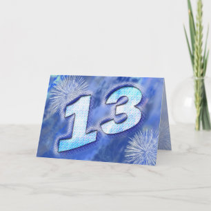 13th birthday card