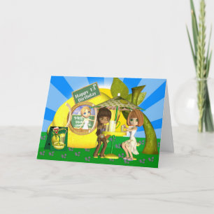 13th Birthday card Lemonade with friends