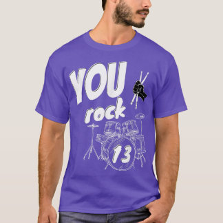 13th Birthday Drum Kit for Boys and Girls  T-Shirt