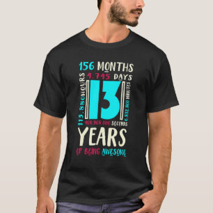 13th Birthday For Kids Age 13 Year Old Boys Girls T-Shirt