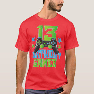 13th Birthday Gamer Boy 13 Years Old Video Game Lo T-Shirt