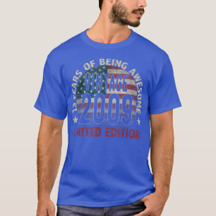 13th Birthday Gift boys Vintage 2009 13 Years Old T-Shirt