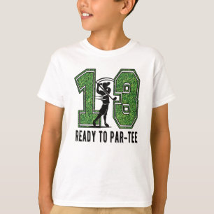 13th Birthday Gift Golf Player 13 Year Old Boy T-Shirt