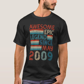 13Th Birthday Gifts Awesome Epic Legend Since May T-Shirt