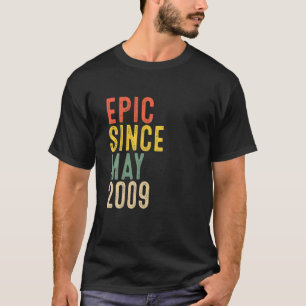 13Th Birthday Gifts Epic Since May 2009 13 Year Ol T-Shirt
