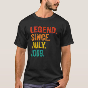13th Birthday Legend Since July 2009 13 Years Old T-Shirt
