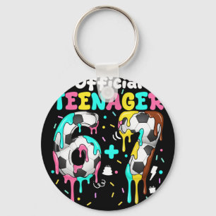 13th Birthday Official Teenager Six Seven 6+7 Boys Key Ring