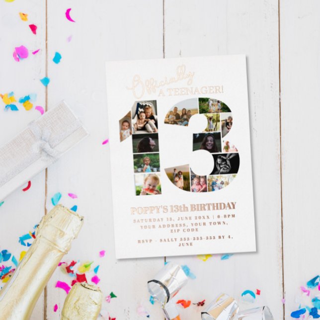 13th birthday officially a teenager photo collage (Creator Uploaded)