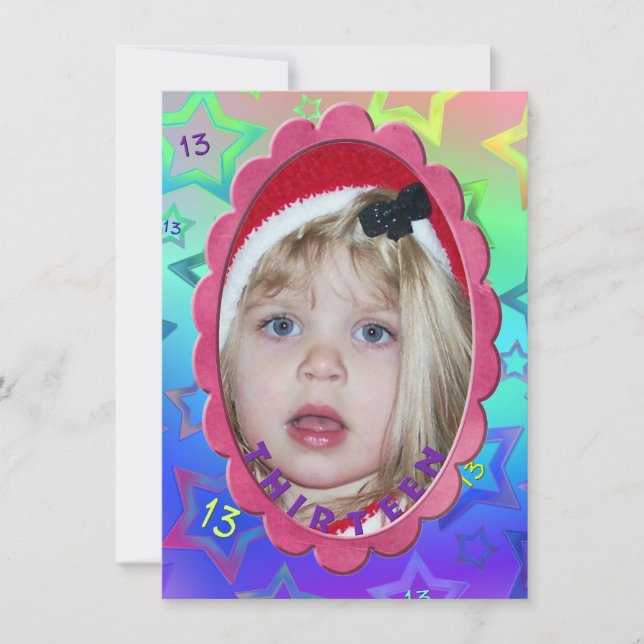 13th Birthday Party Invitation (Front)