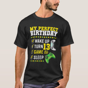 13Th Birthday Party Perfect For Gamer 13 Years Old T-Shirt
