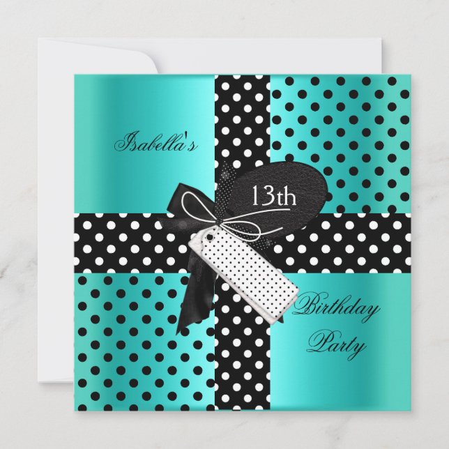 13th Birthday Party teenager girls Invitation (Front)