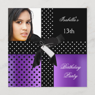 13th Birthday Party teenager girls Invitation